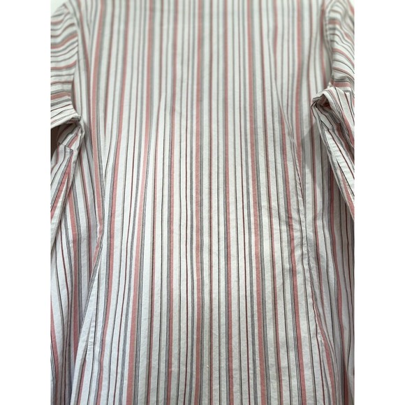 Pendleton Womens Stripe Cotton Button up Work Pink Grey Shirt‎ XL - Picture 7 of 7